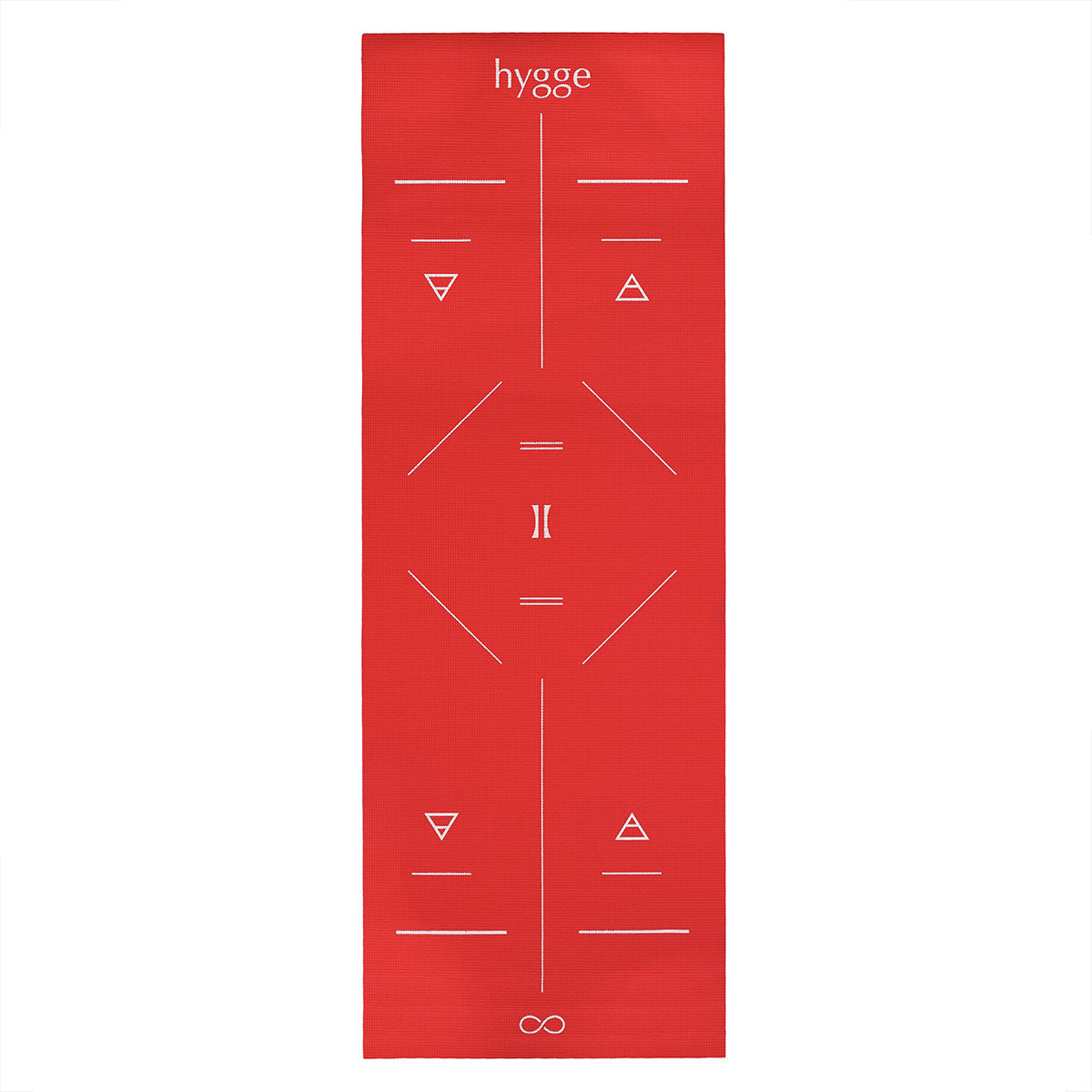 Mat de yoga PVC con posiciones nivel principiante