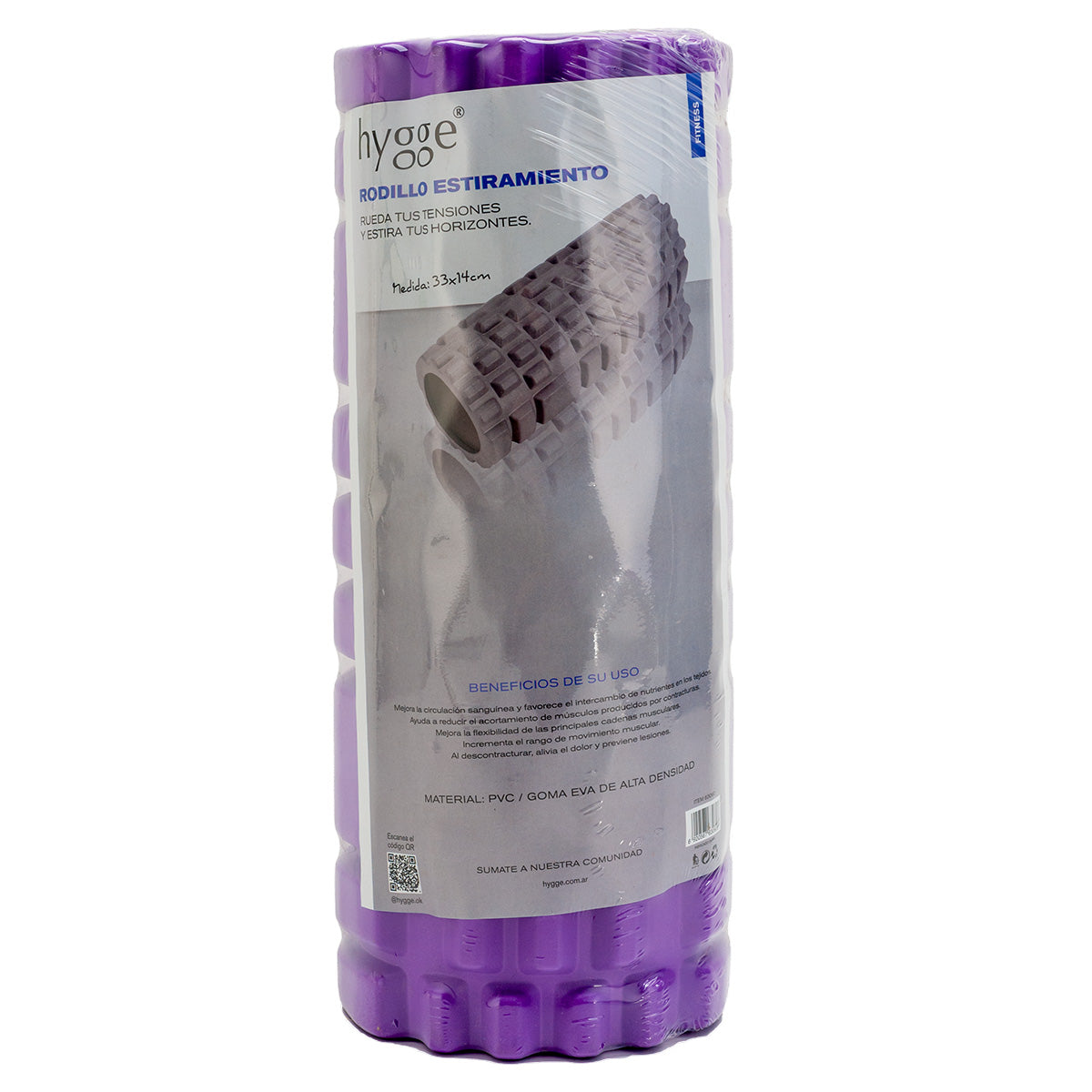 Rolo texturado para elongación y masajes 33cm