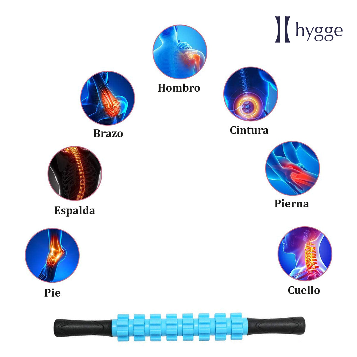 Stick rodillo masajeador alivia tensiones