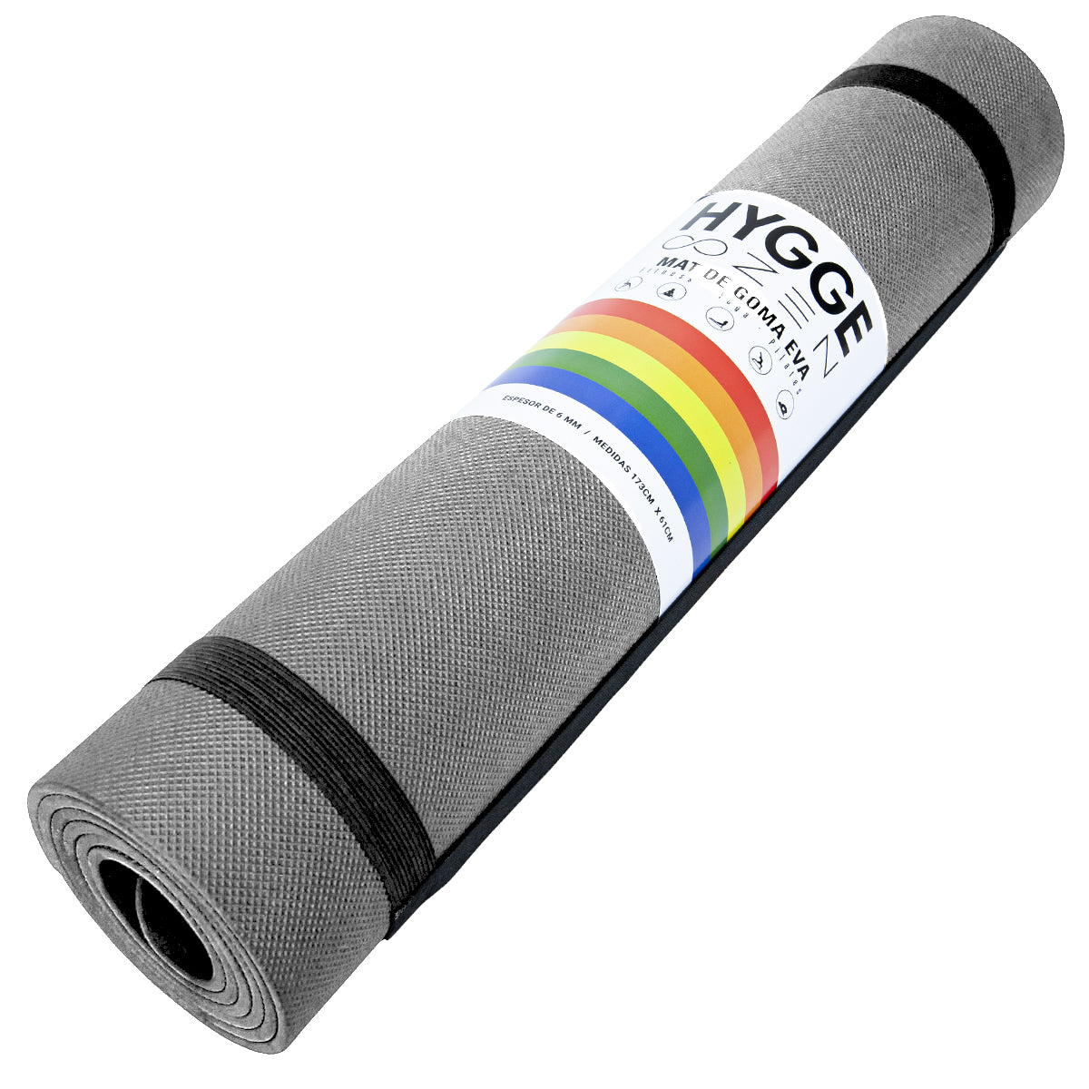 Mat de yoga de goma eva 6mm nivel principiante