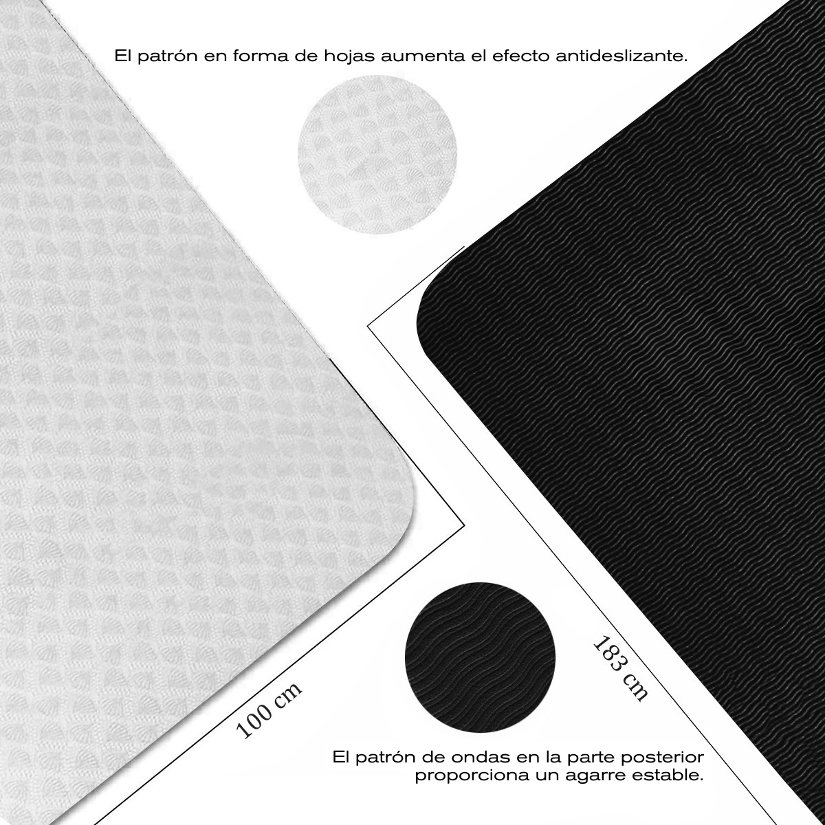 Mat XXL súper ancha de TPE 6mm nivel intermedio