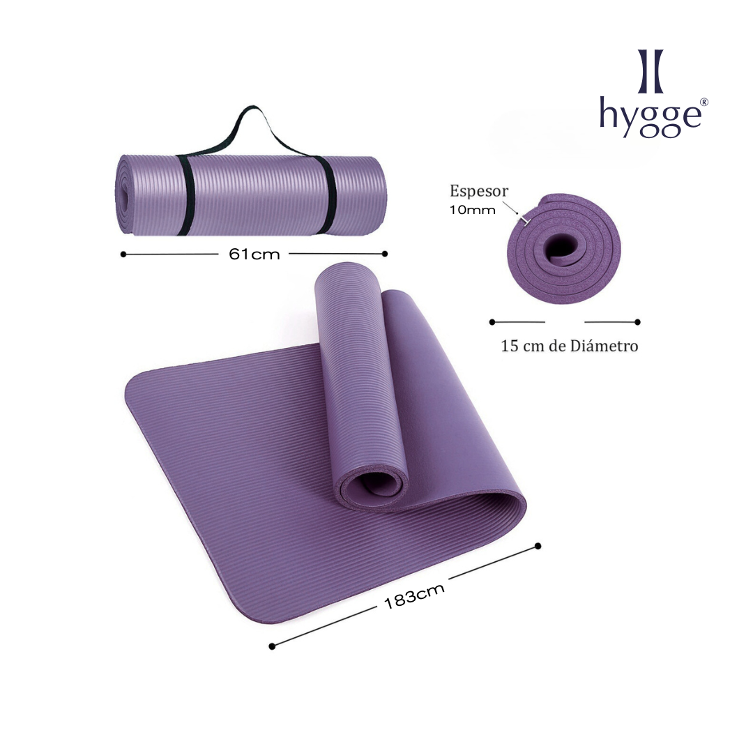 Mat de yoga y pilates NBR 10mm