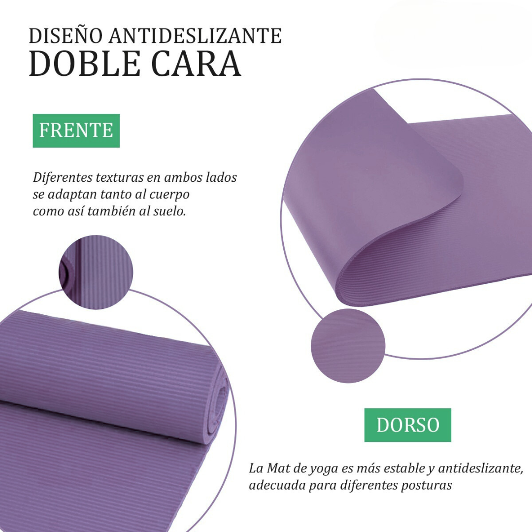 Mat de yoga y pilates NBR 10mm