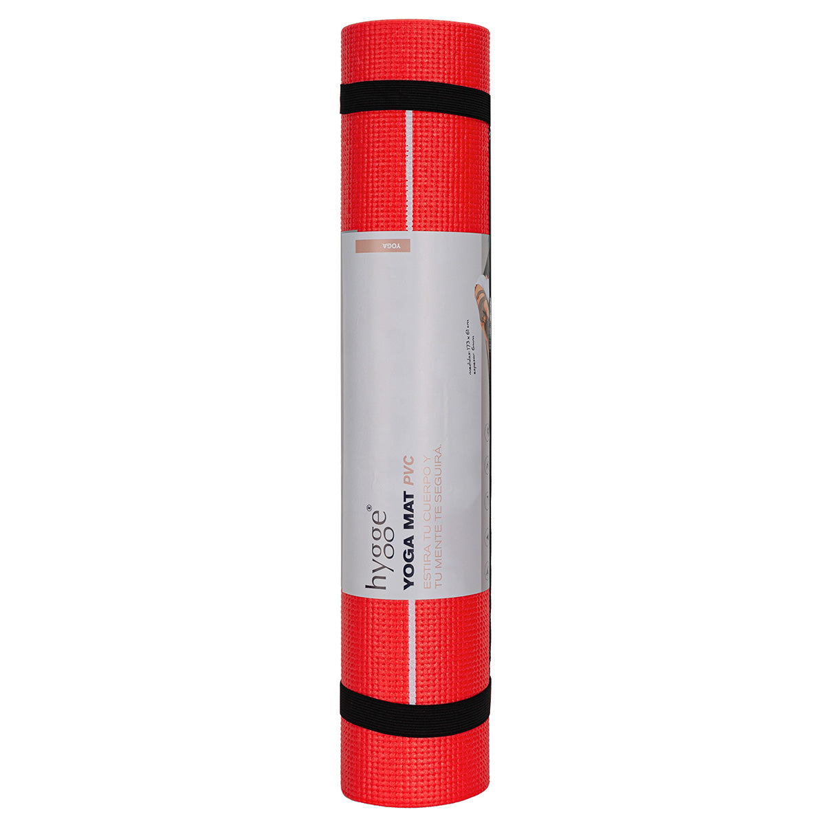 Mat de yoga PVC con indicador de posiciones