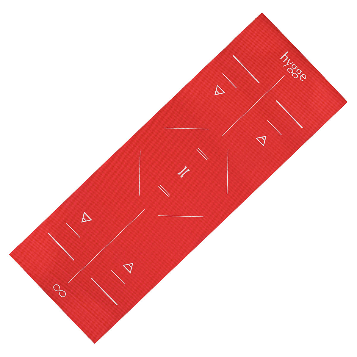 Mat de yoga PVC con indicador de posiciones