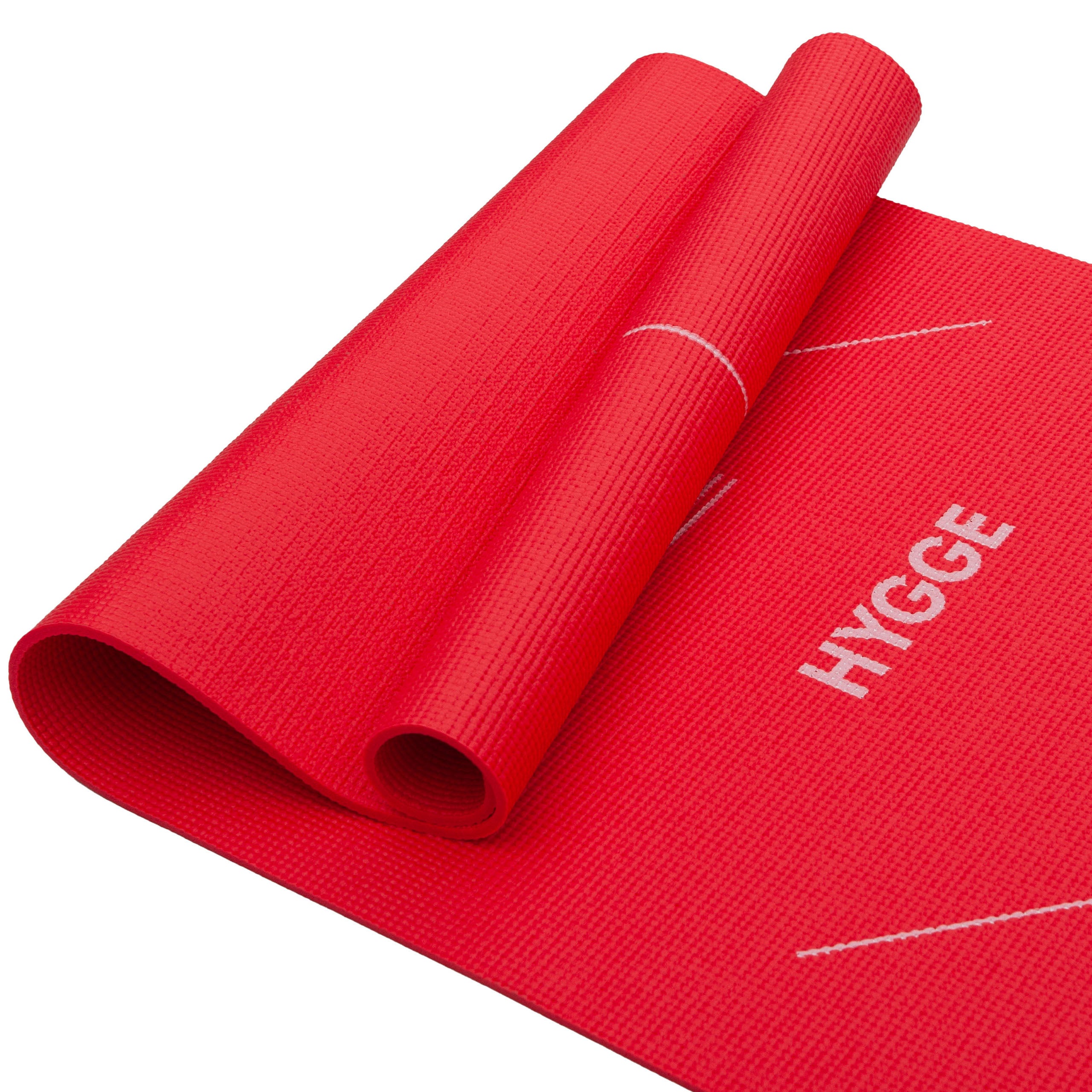 Mat de yoga PVC con posiciones nivel principiante