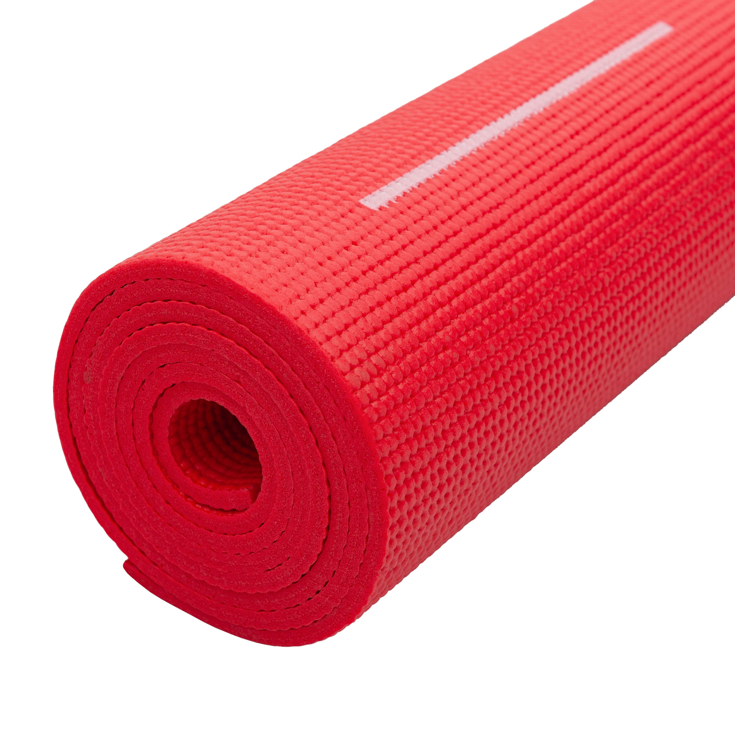 Mat de yoga PVC con posiciones nivel principiante