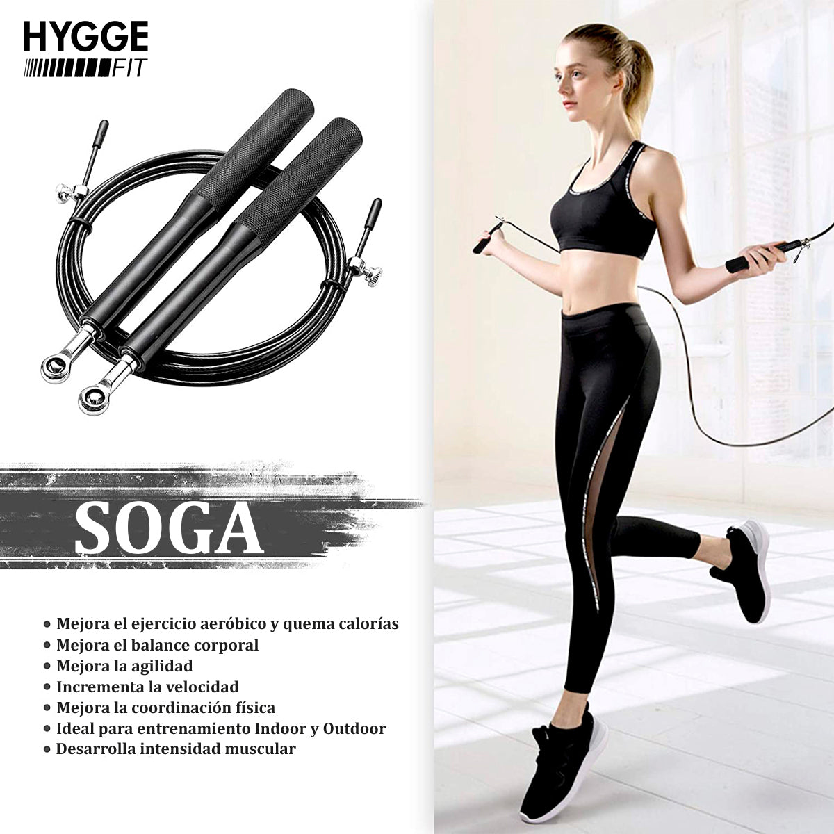 Soga de salto tipo speed rope