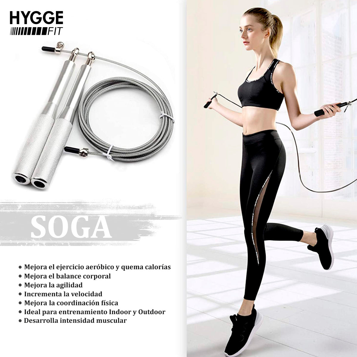 Soga de salto tipo speed rope