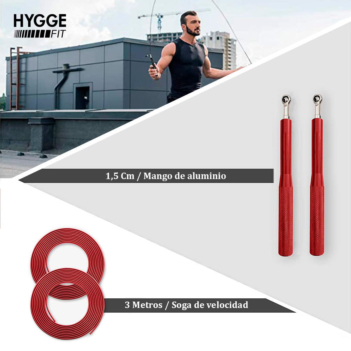 Soga de salto tipo speed rope