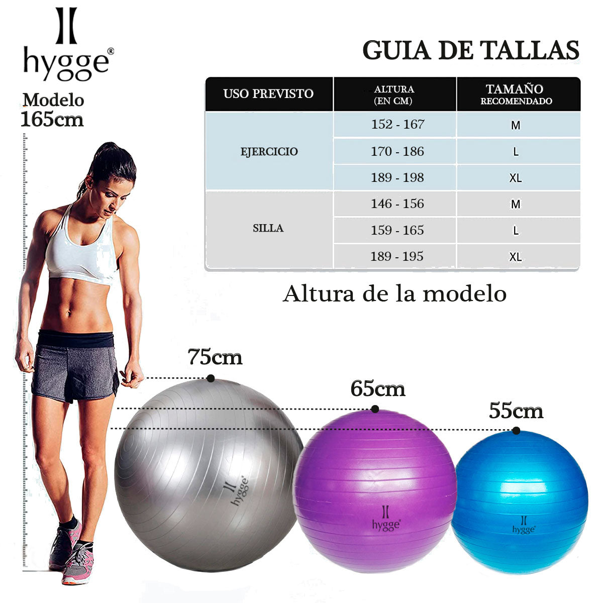 Pelota de yoga y esferodinamia 75 cm