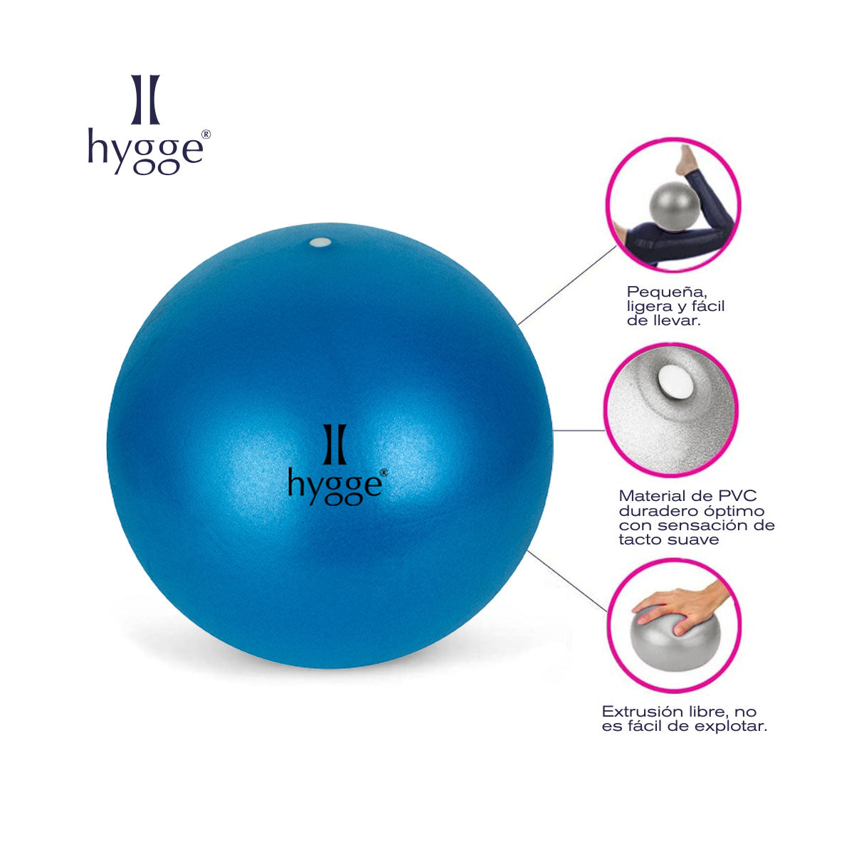 Pelota de yoga y esferodinamia 25 cm