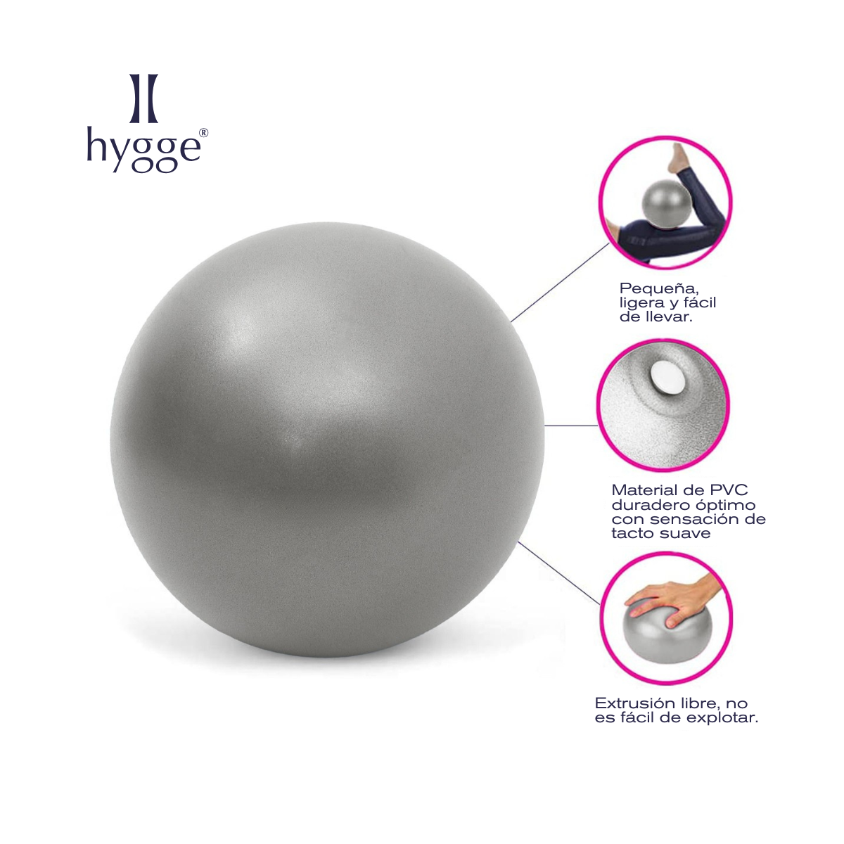 Pelota de yoga y esferodinamia 25 cm