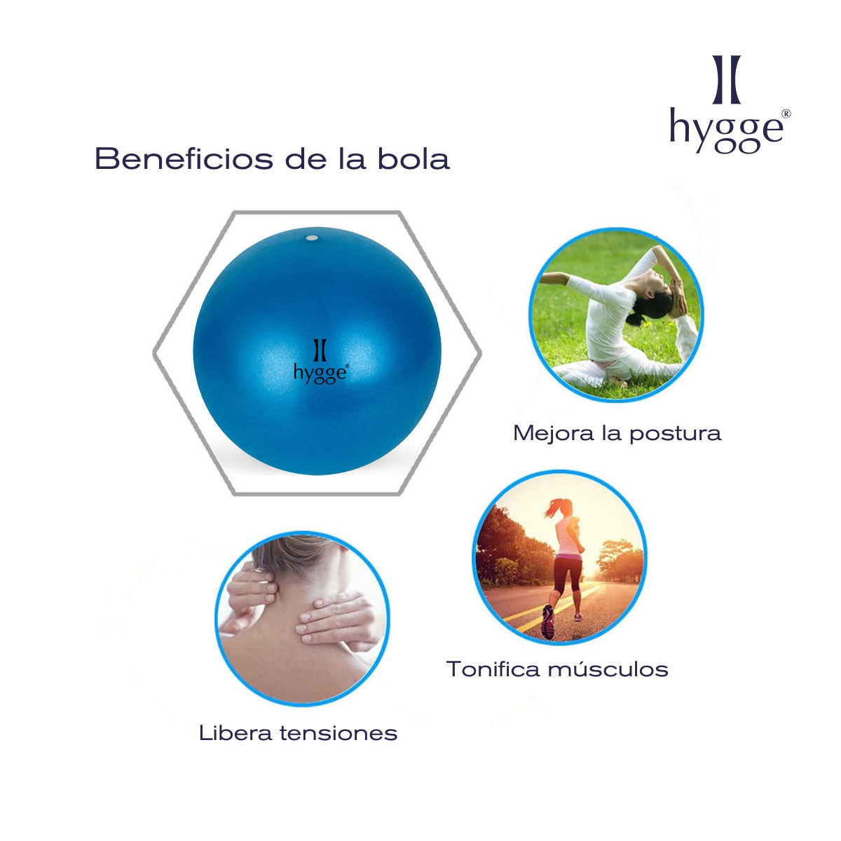 Pelota de yoga y esferodinamia 25 cm