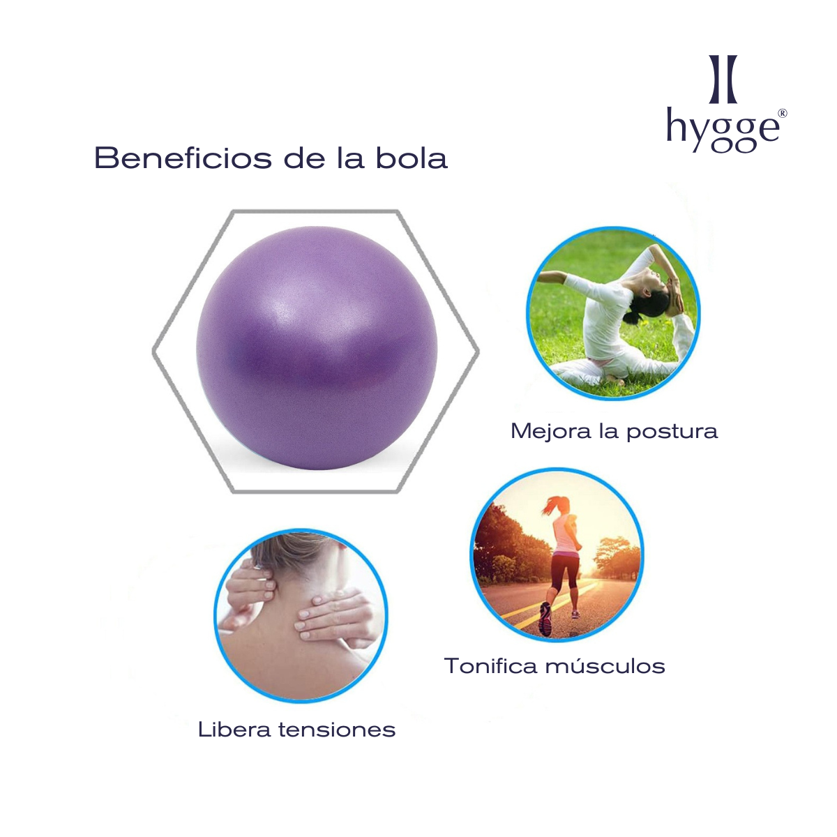 Pelota de yoga y esferodinamia 25 cm