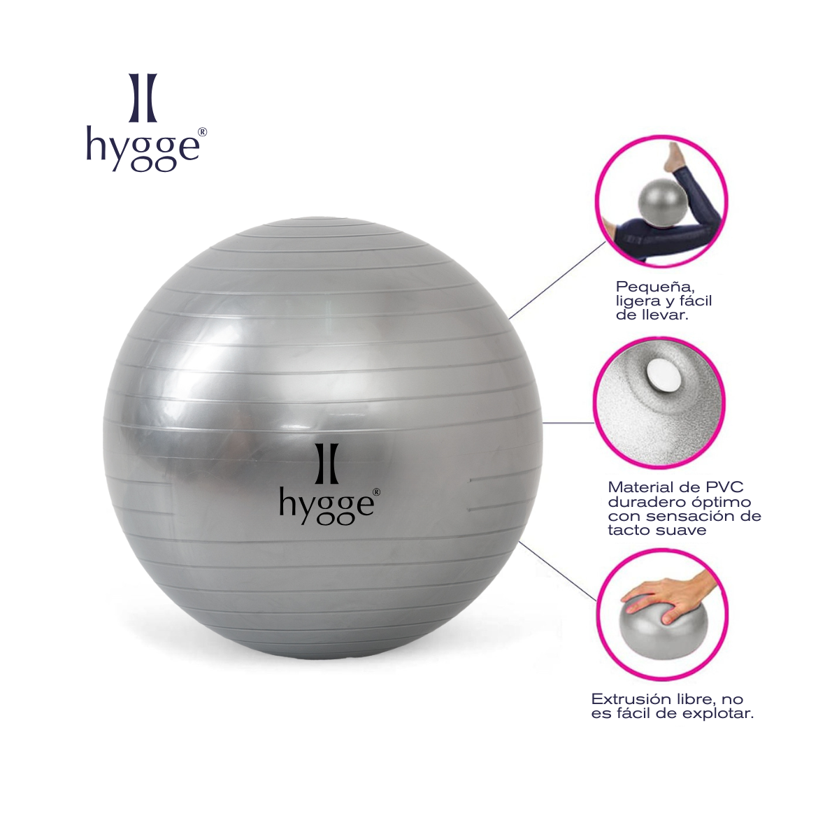Pelota de yoga y esferodinamia 45 cm
