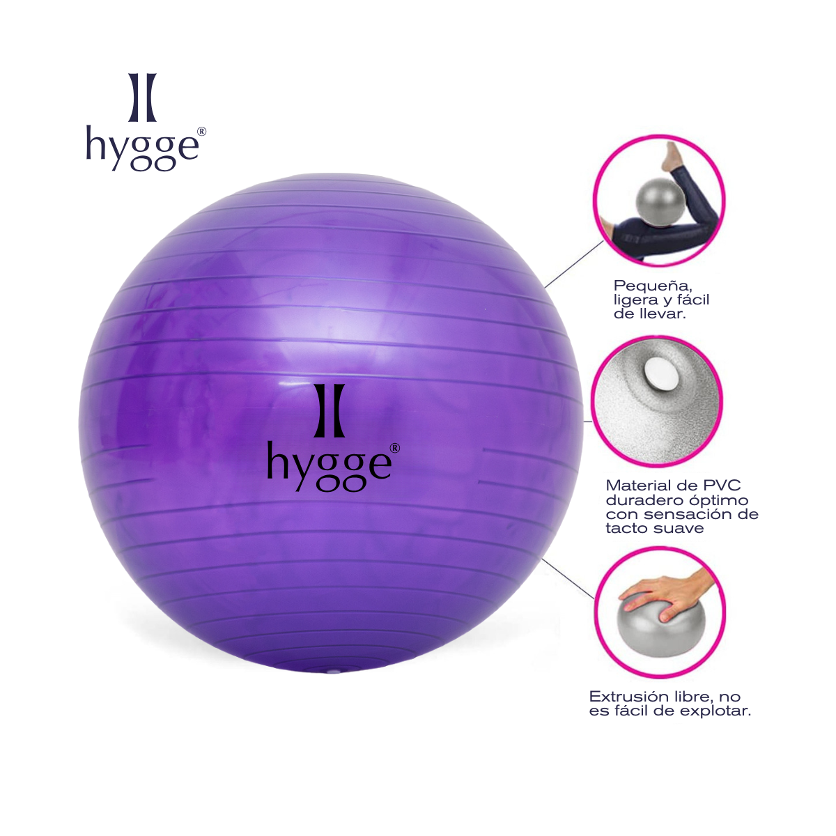 Pelota de yoga y esferodinamia 45 cm