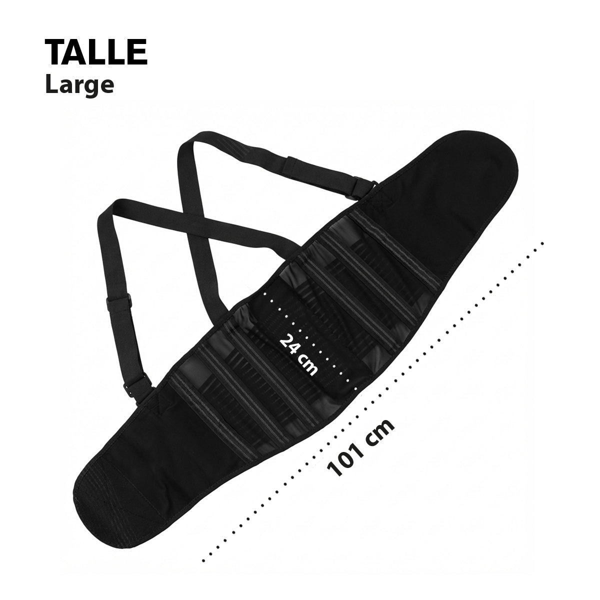Faja lumbar con tirantes ajustables