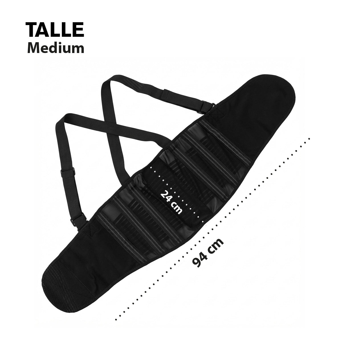 Faja lumbar con tirantes ajustables