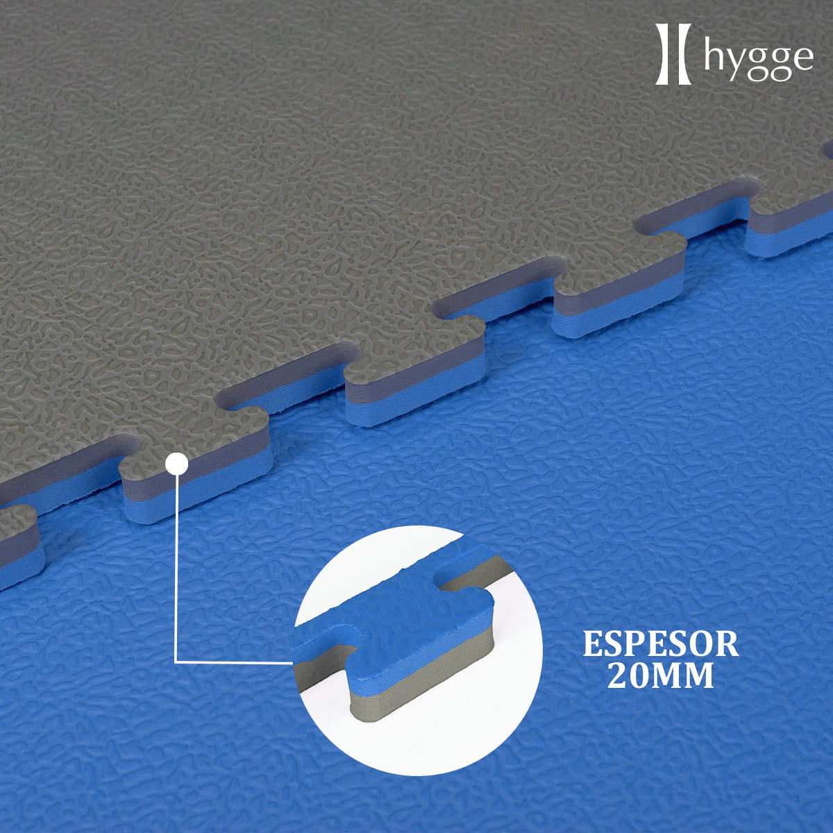 Piso de goma eva encastrable Tatami 20mm