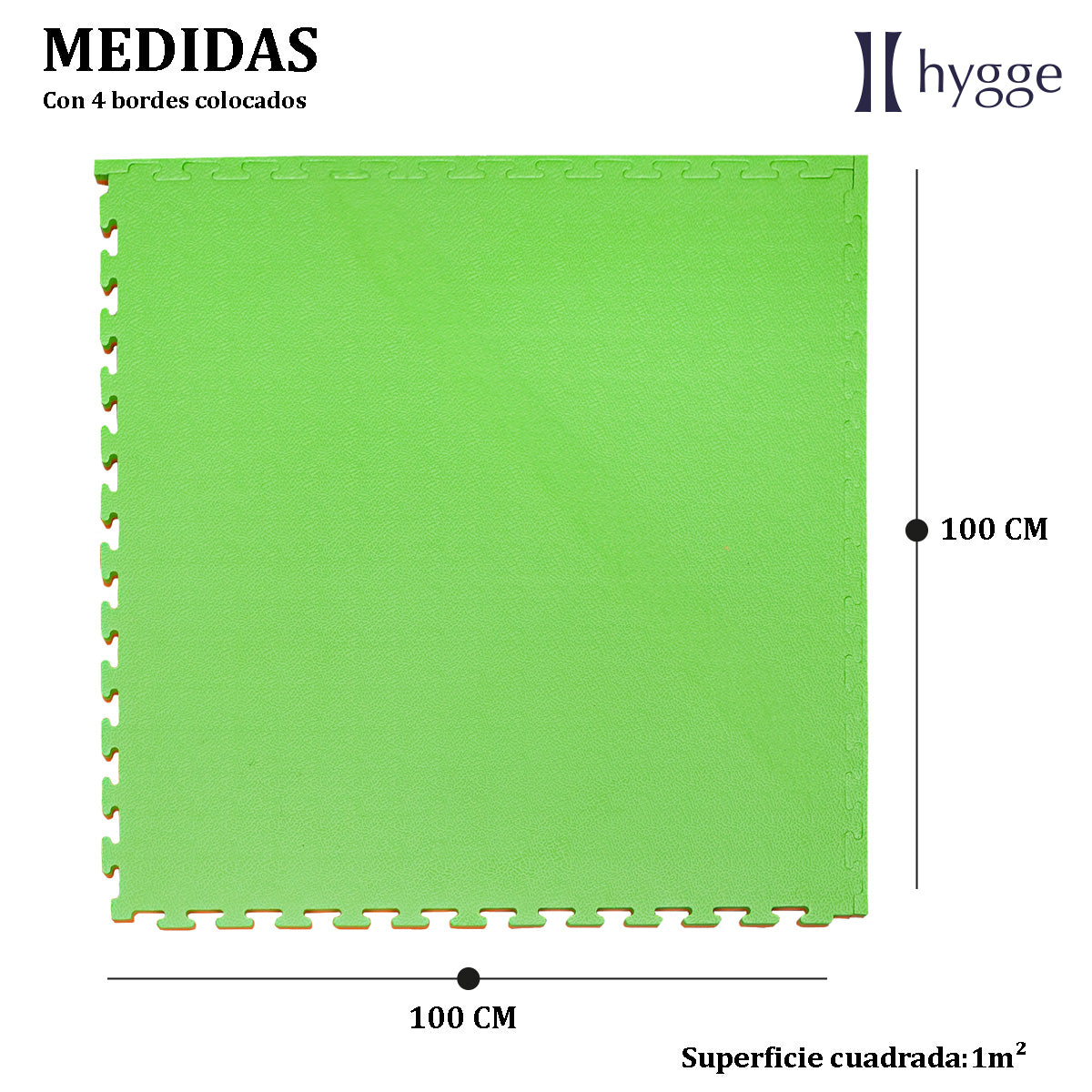 Piso de goma eva encastrable Tatami 20mm