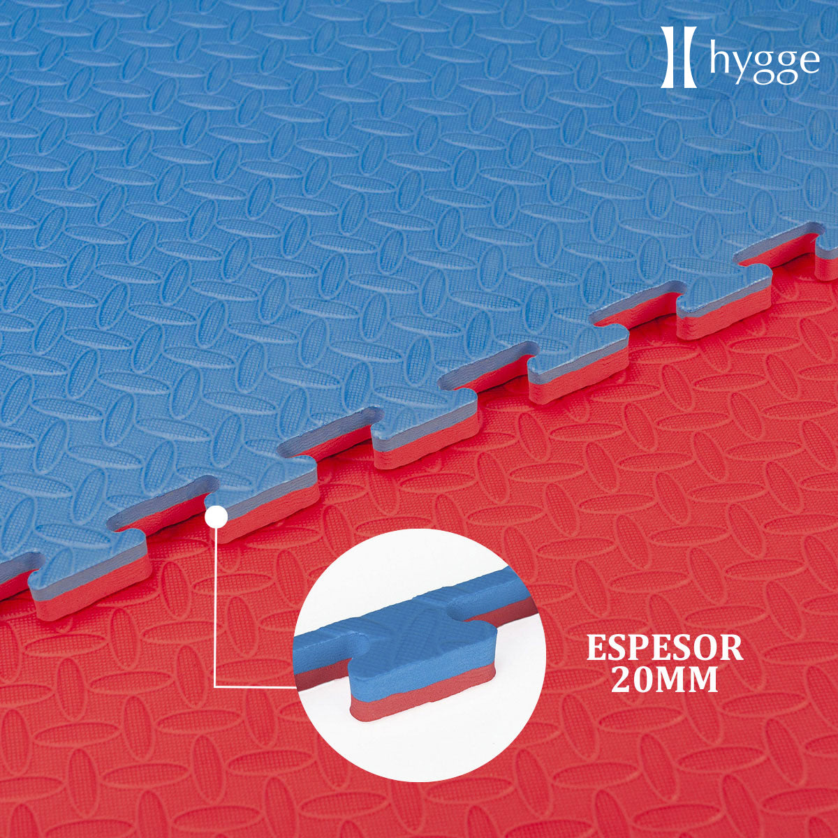 Piso de goma eva encastrable Tatami 20mm