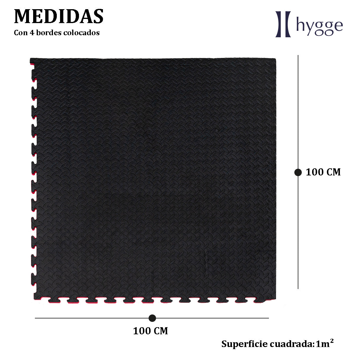 Piso de goma eva encastrable Tatami 20mm