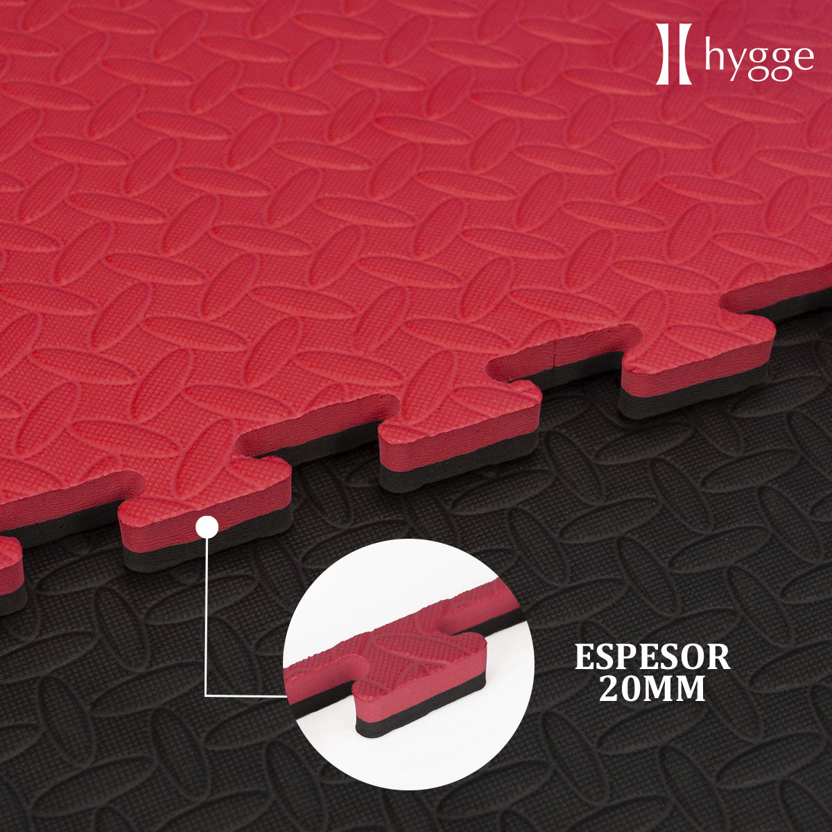 Piso de goma eva encastrable Tatami 20mm