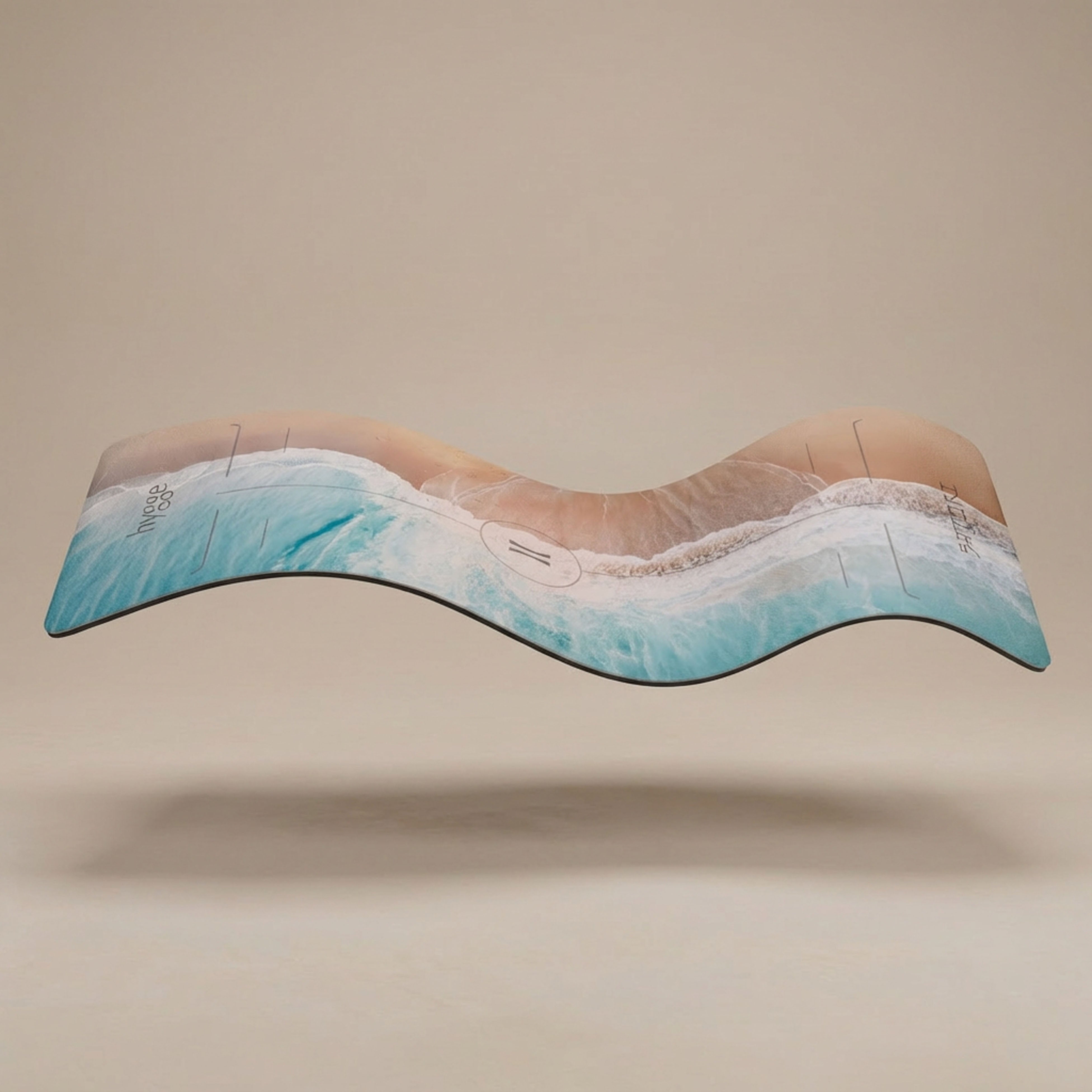 Mat con diseño de mar - by Satori Yoga