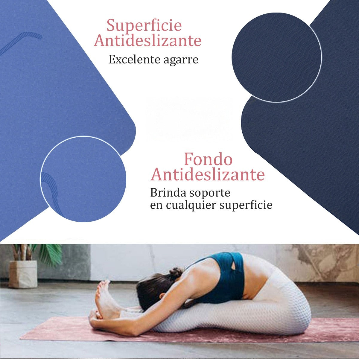 Mat de TPE bicolor con posiciones 6mm nivel intermedio