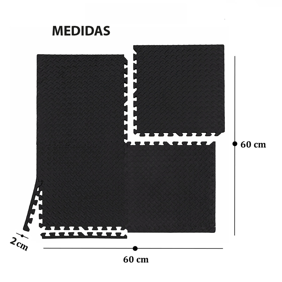 PIso Encastrable 60 x 60 cm 20mm